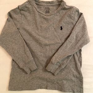 Grey Boys Long Sleeve Shirt